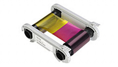 Полноцветная лента (YMCFKO) с УФ панелью на 500 оттисков с чистящим роликом  в Старом Осколе